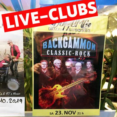 Live in Clubs und open air